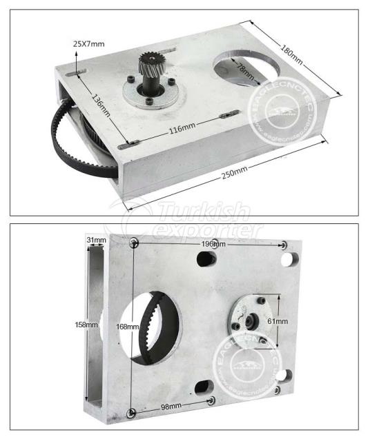 CNC Router Drive Pinion Case Assemb