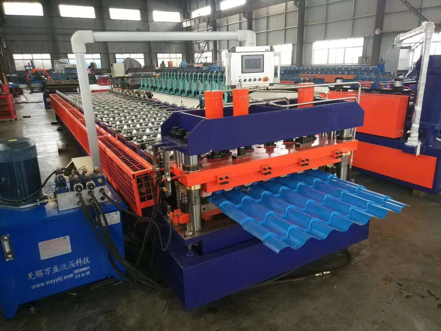 Steel Glazed Roof Tile Making Machine