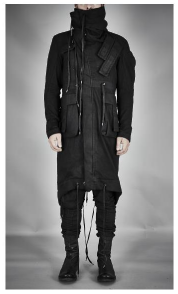DEEP HOODED FISHTAIL PARKA COAT 03