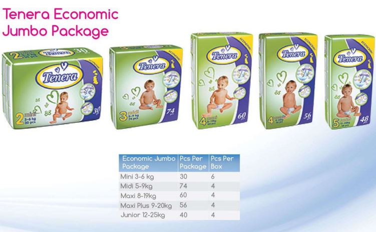 Diaper - Economic Jumbo Tenera