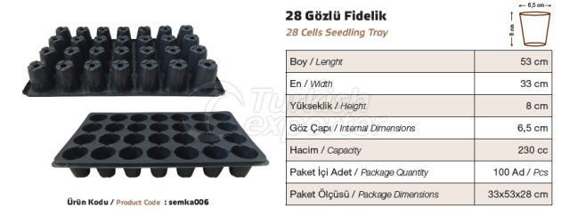 24 Cells Seeding Tray