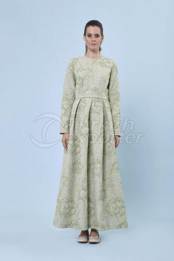 Jacquard Dress 6134 Green