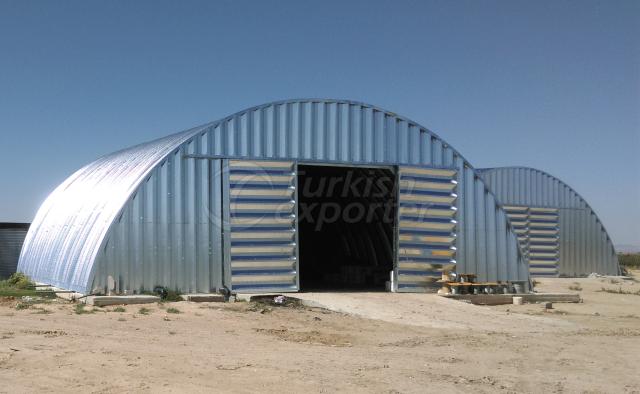 STEEL ARCH WAREHOUSE & HANGAR