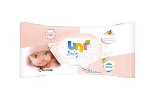UNI BABY CREAM wet towel 56 pcs