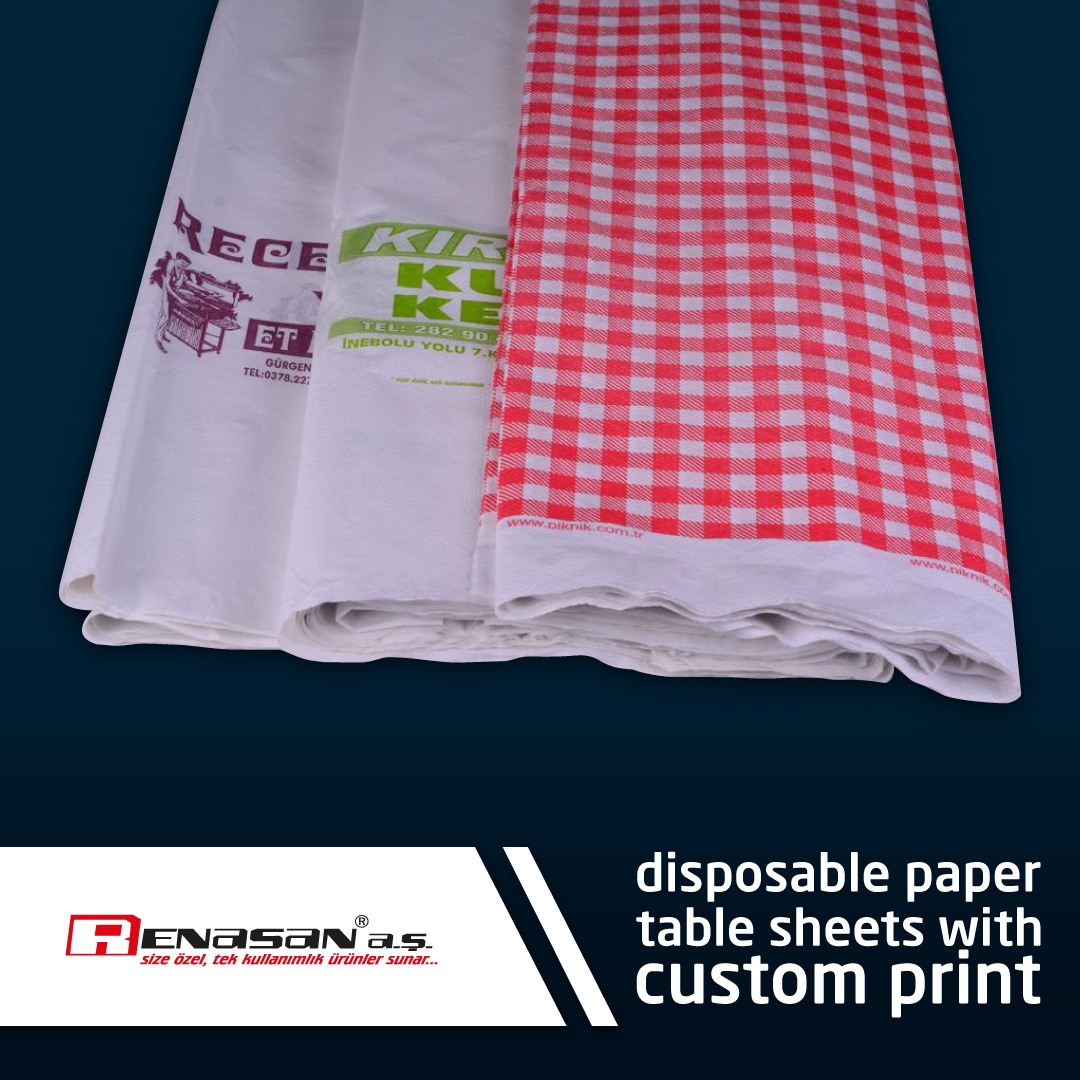 Disposable Laminated Paper Tableware Clothes