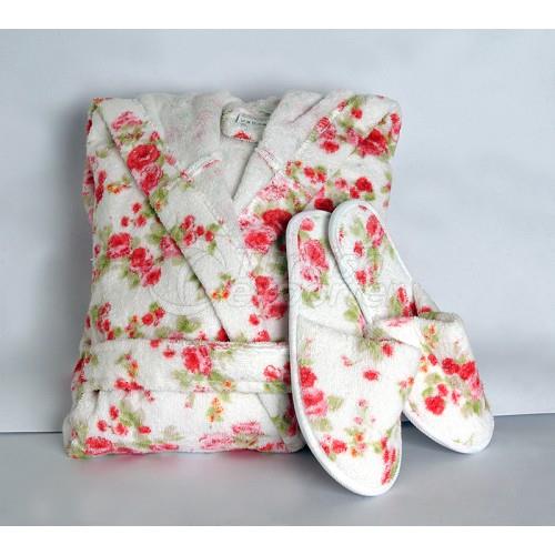 Cotton Bathrobe and Slipper - 03003