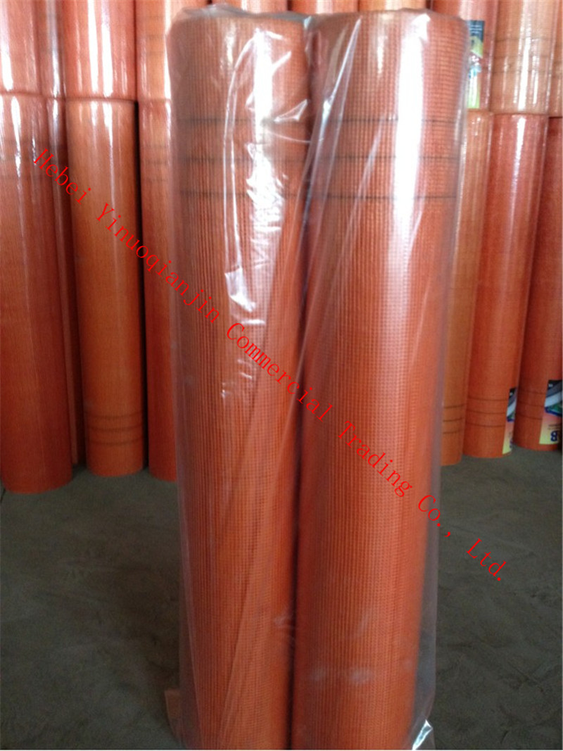 Orange fiberglass mesh