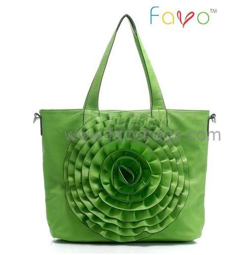 flower ruffle shape high fashion handbags