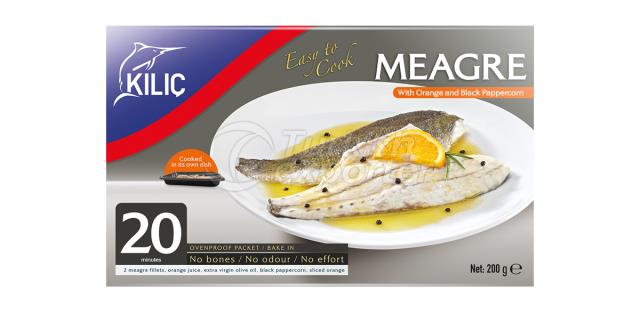 Meagre With Orange And Black Peppercorn