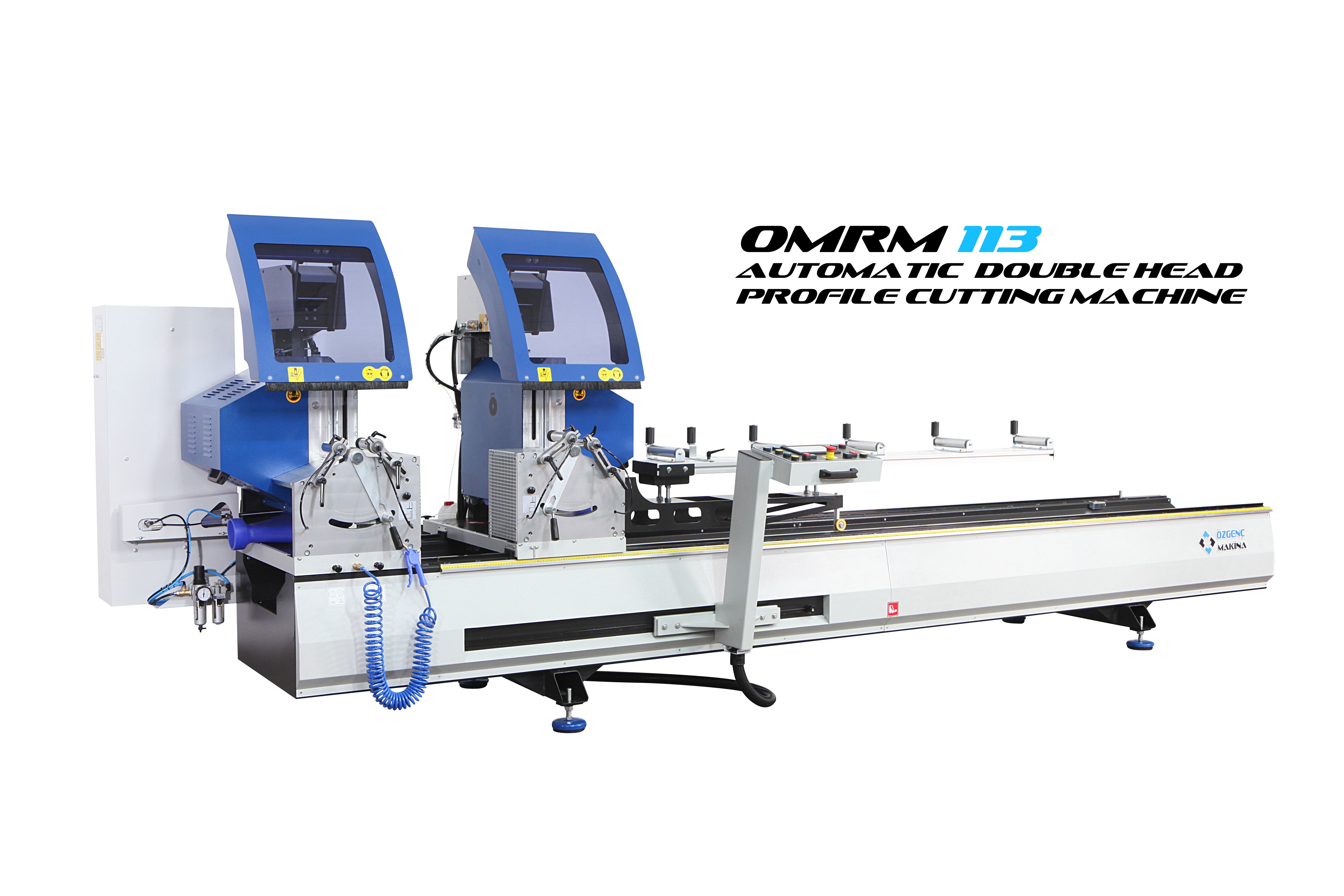 OMRM 113 Automatic Double Head PVC & Aluminium Profile Cutting Machine