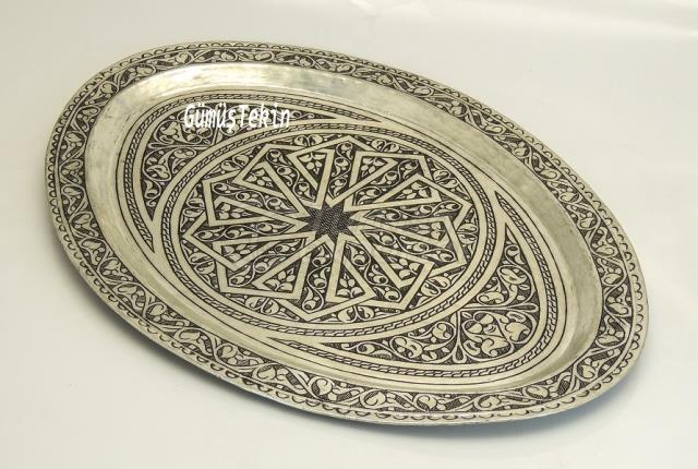 Copper Tea Tray Oval