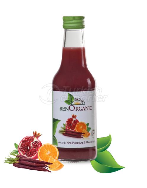 Pomegranate-Orange-Carrot Juice