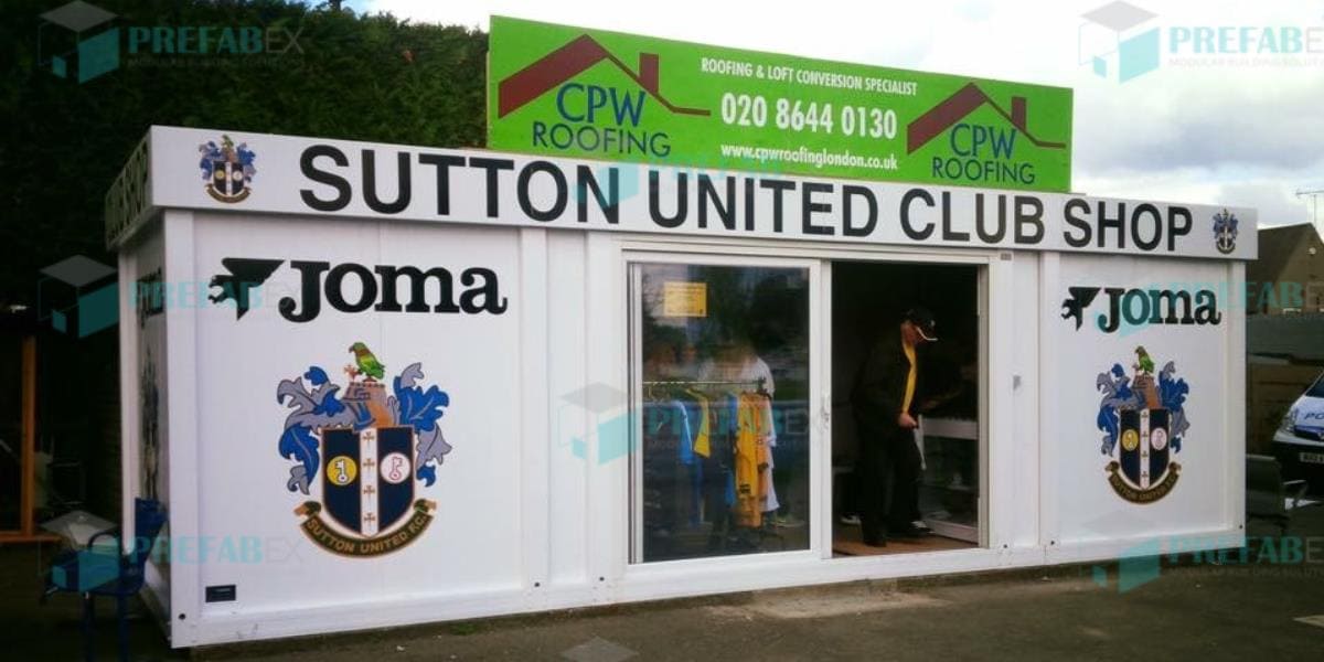 PORTABLE POP UP SHOP CONTAINER