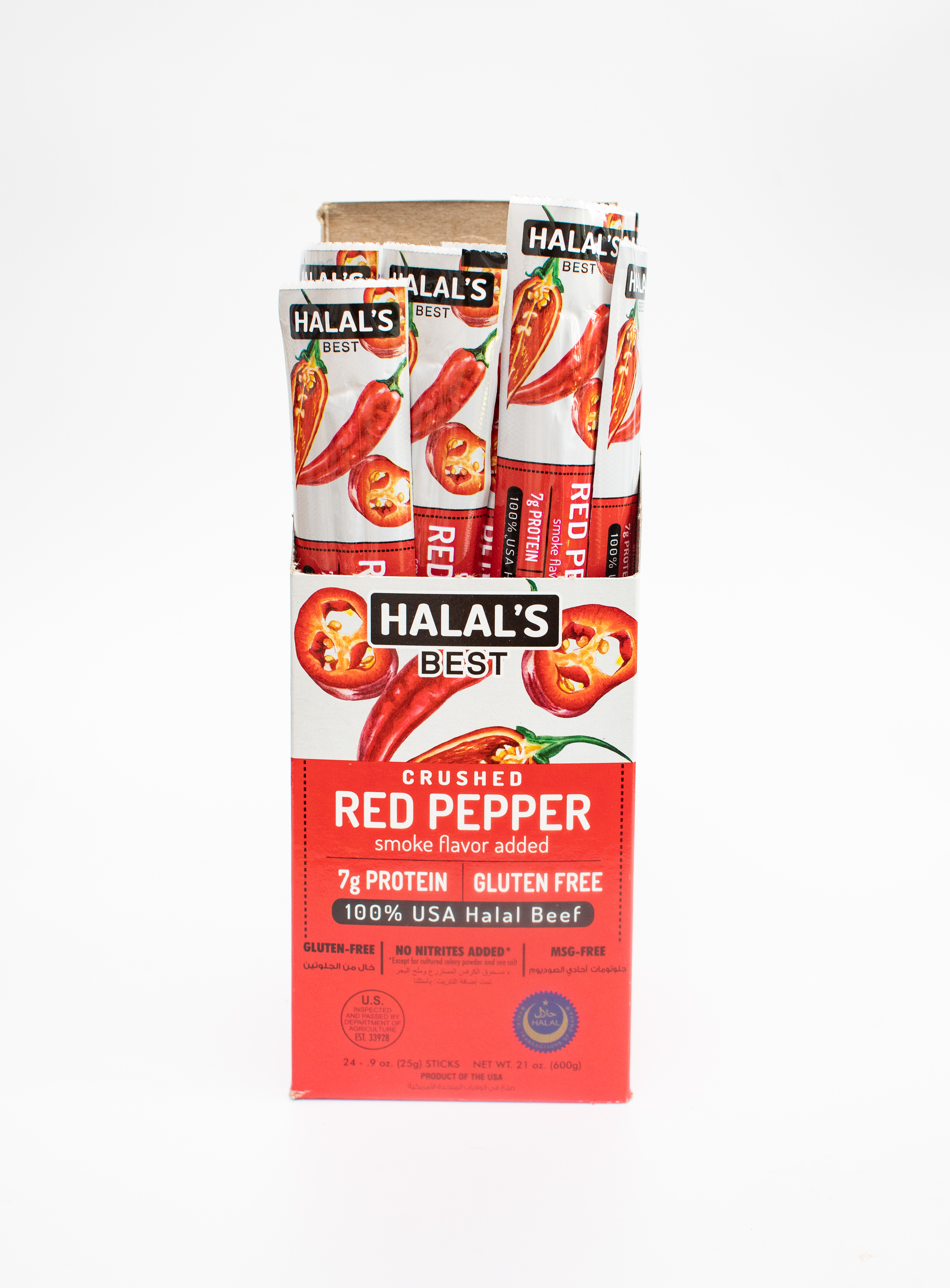 Halal's Best Beef Sticks Red Pepper Flavor 