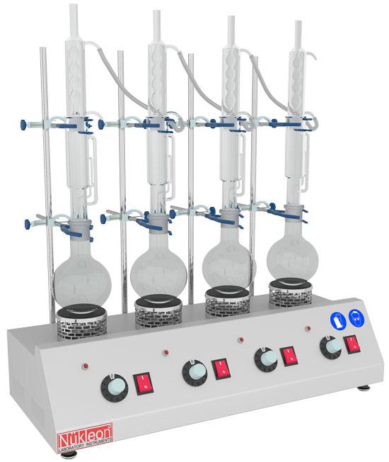 Soxholet Oil Analyzer- Glassware Set of 6 -250 or 500 ml