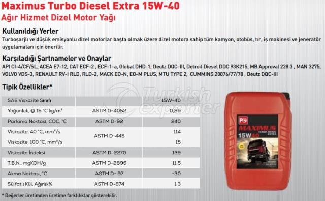 Maximus Turbo Diesel Extra 15W-40