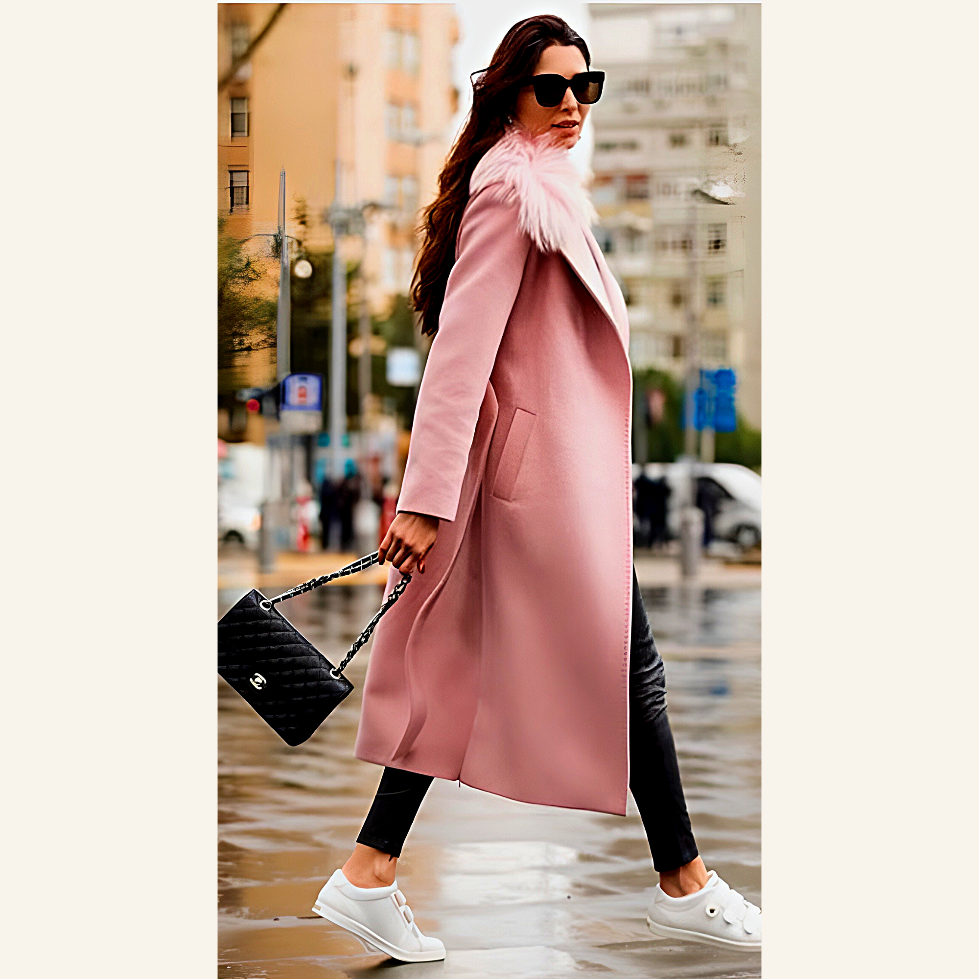 WOMEN'S WOOL CASHMERE COAT 