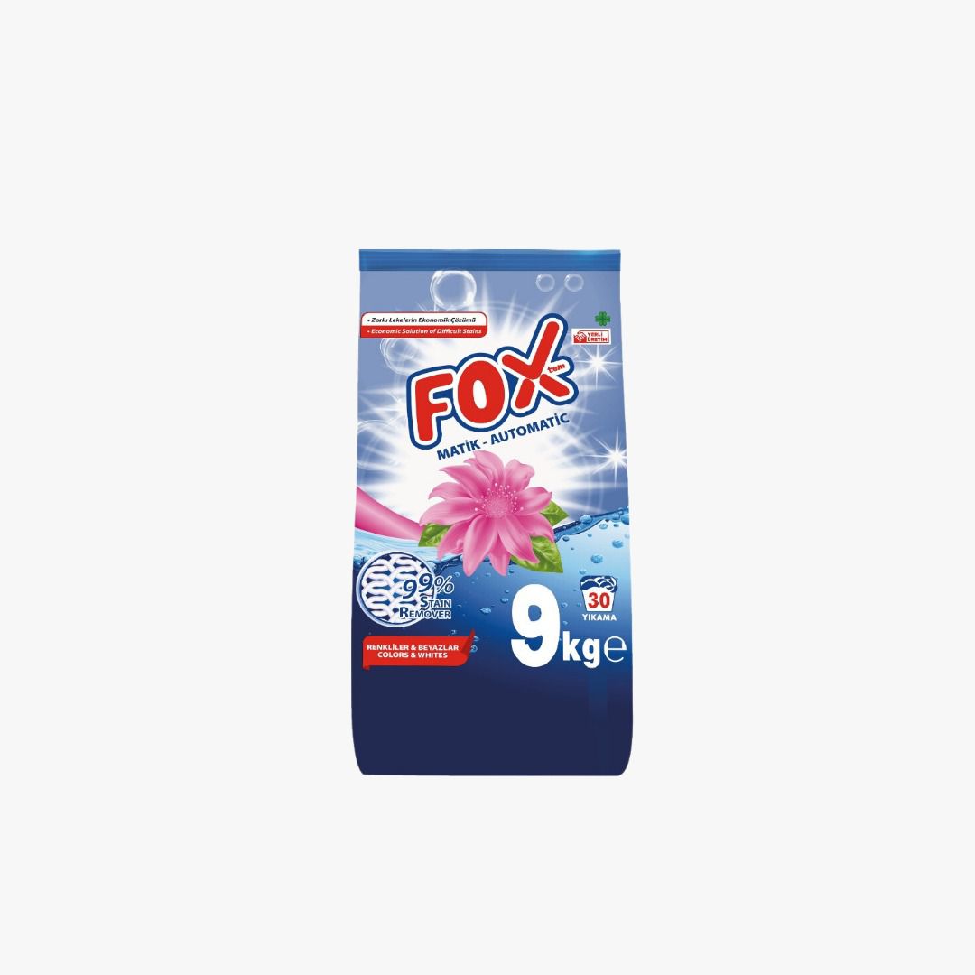 FOXtem Matik 9 Kg Renli-Beyazlar