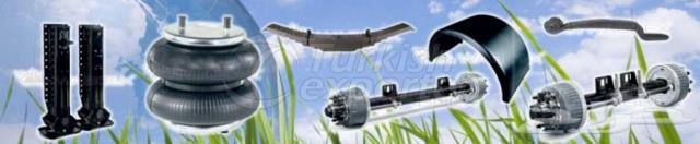 axle trailer and spare parts