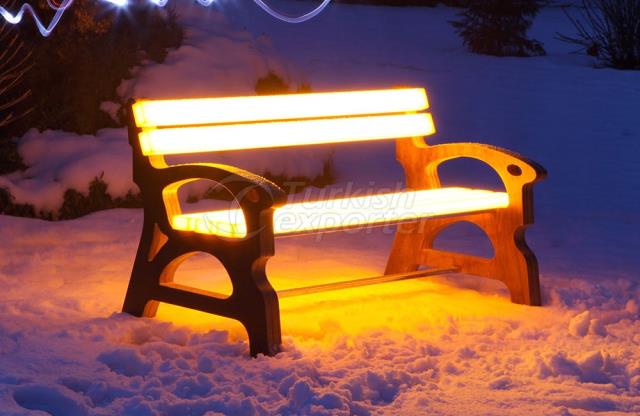 Iluminación de muebles urbanos