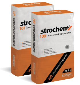 STROCHEM 100 GRAY  101 WHITE EXTRA CERAMIC ADHESIVE MORTAR