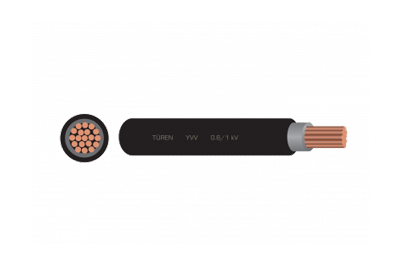 YVV, NYY 0.6/1 kV Tek Damarlı Kablolar