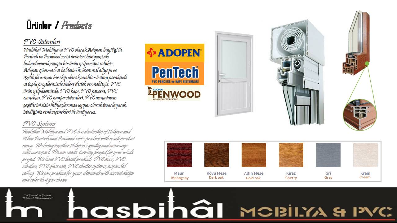 PVC door and PVC window