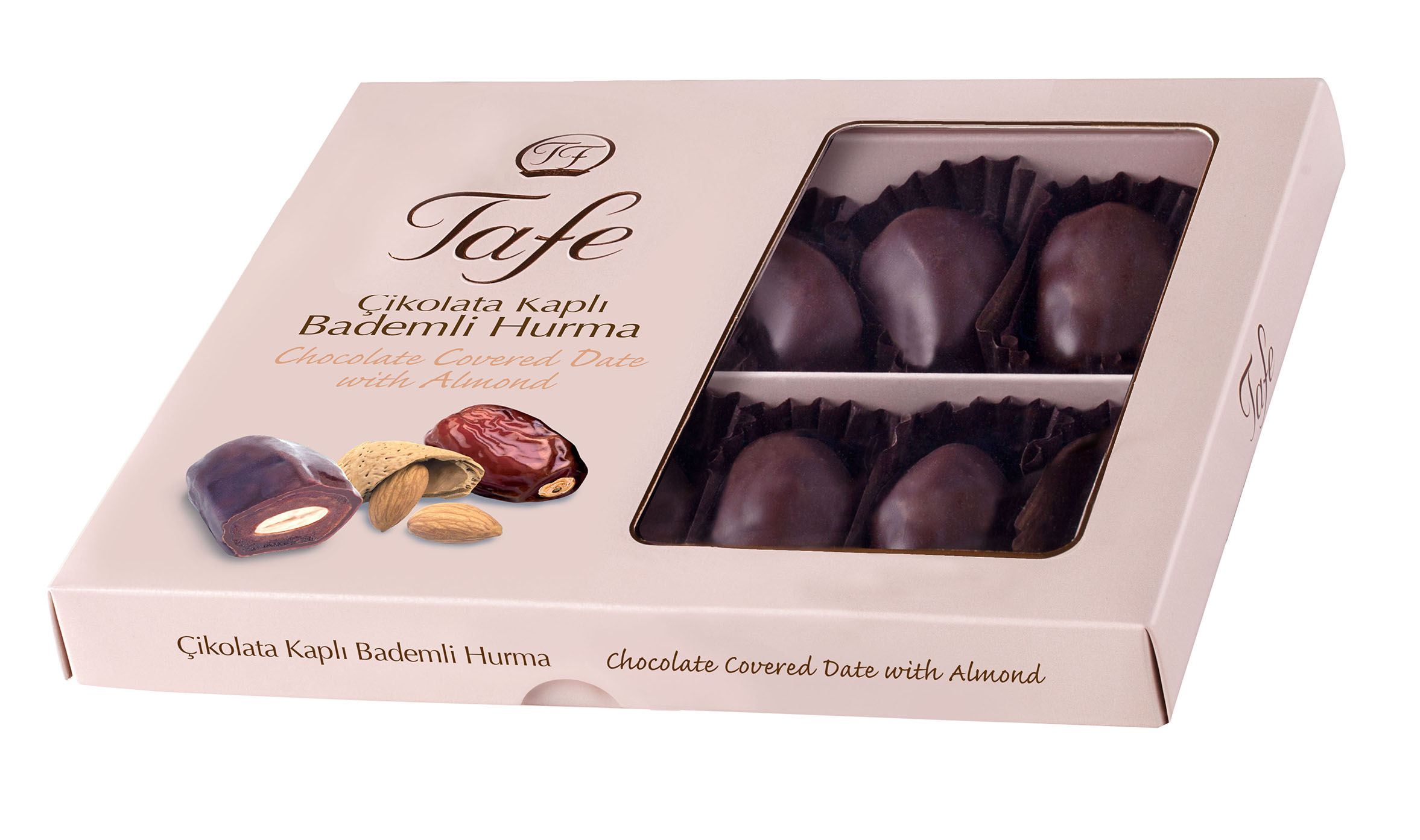 Финики с миндалем в шоколаде Chocolate Dates Assorted 100 гр