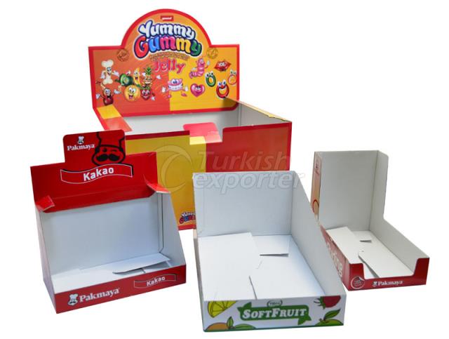 White Corrugated Display