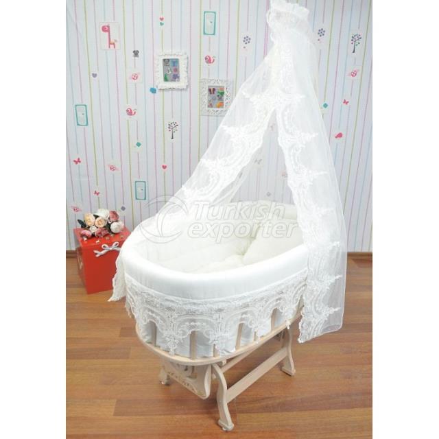 Bersava Ottoman Naturel baby cradle