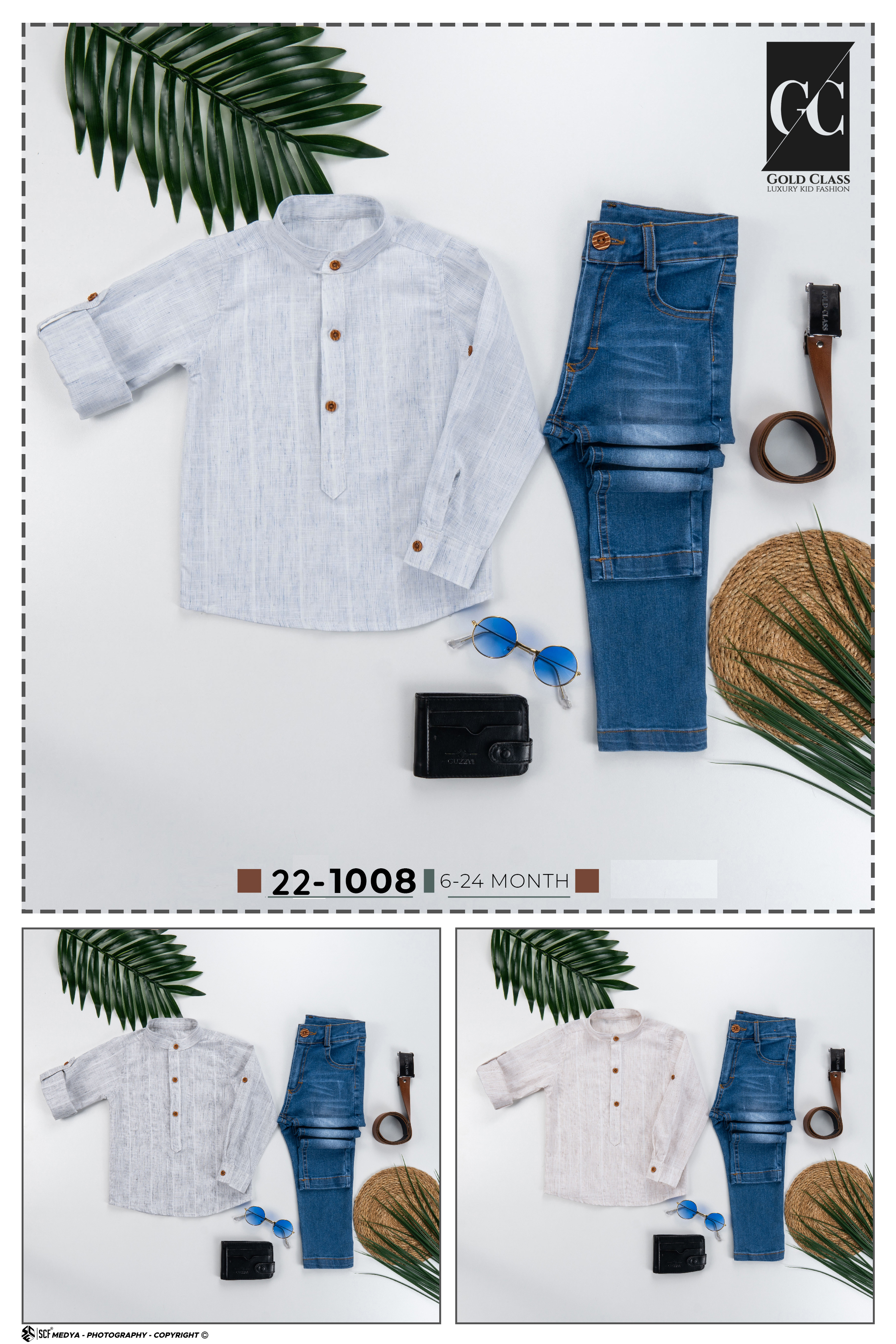 Camisa, Jeans Conjuntos de ropa para niños para niños