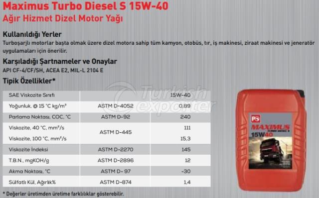 Maximus Turbo Diesel S 15W-40