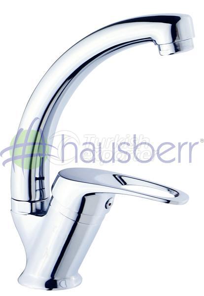 HB203 Hausmix 35mm Single Lever Swan Basin Mixer (short spout)