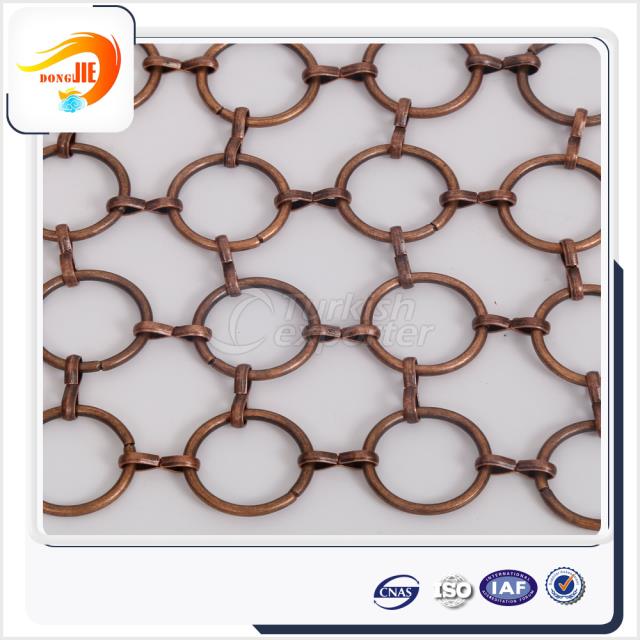 ring curtain decorative wire mesh