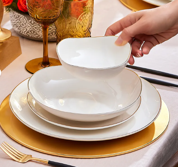 Dinner Set for 12, 56 Piece