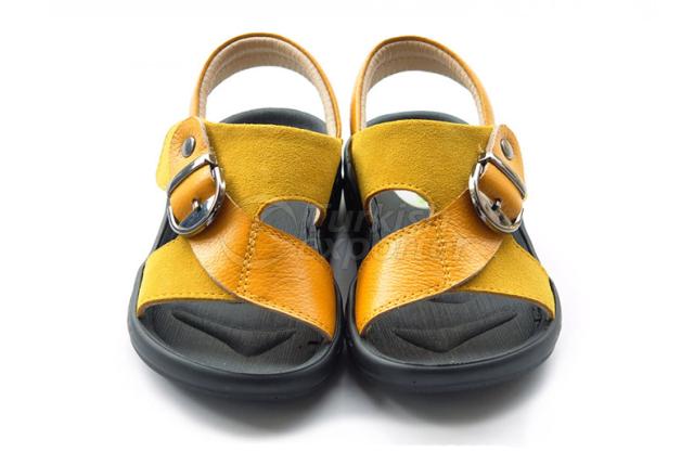 kids suede leather boys sandal