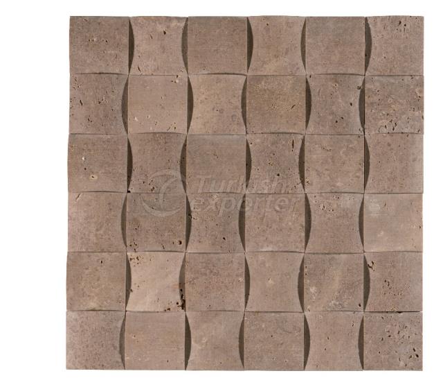 4,8x4,8 Noce Braid Mosaic