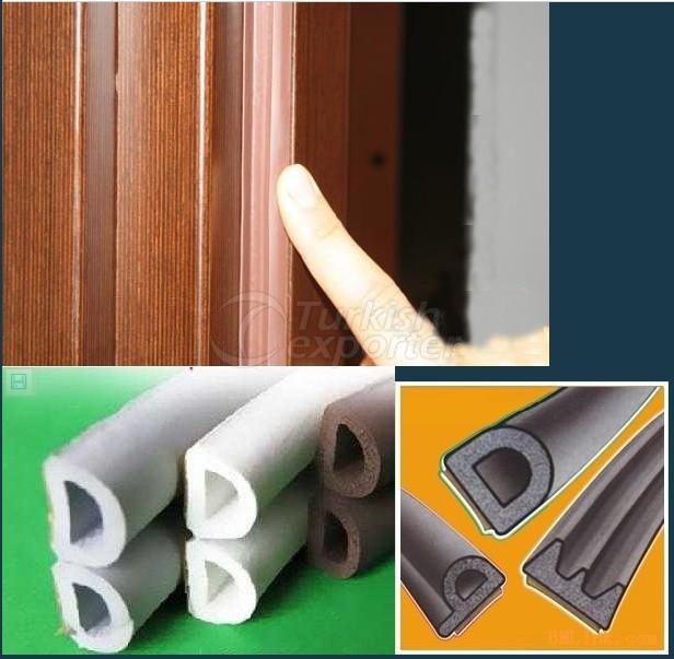 D shaped door sealing strip