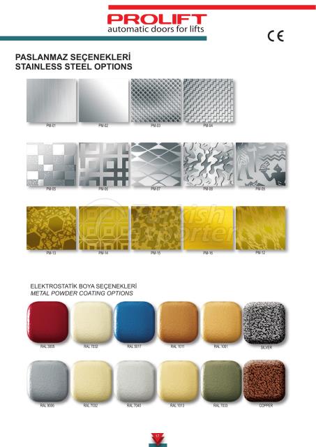 STEEL AND POWDER COATING OPTIONS