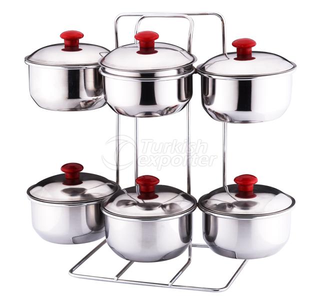 Metal Cruet with Rack