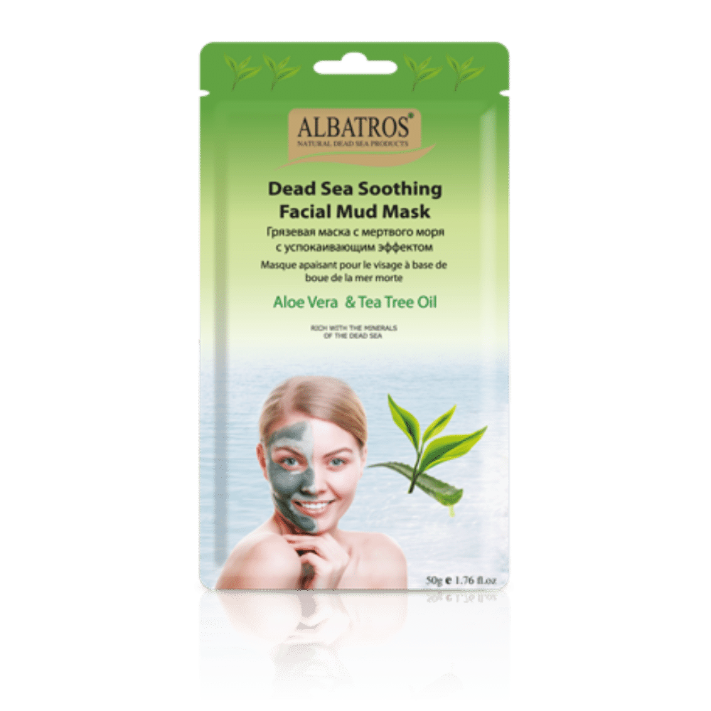 Soothing Facial Mud Mask with Aloe Vera & Tea tree oil