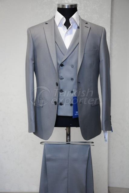 Gray Suit with Vest