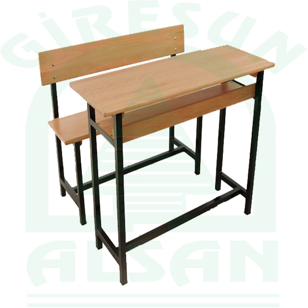 Double Classic Type Wooden School Desk