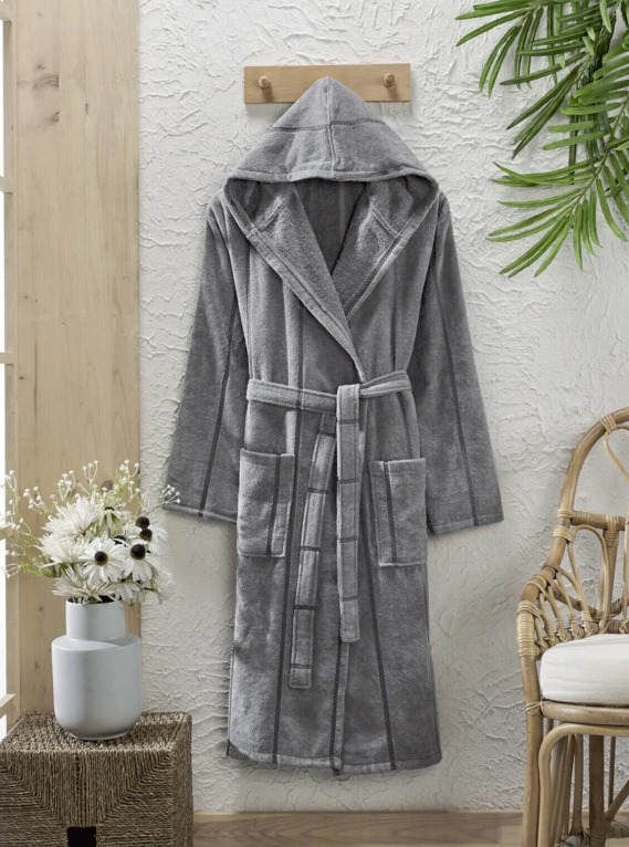 Wave Hooded  Bathrobe