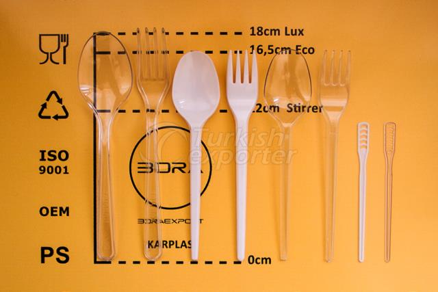 Plastic Spoon, Fork, Stirrer