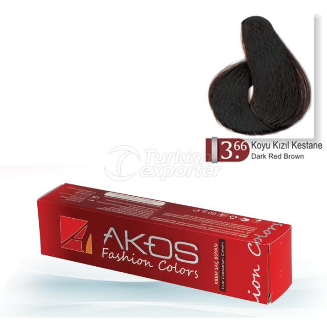 Akos Dark Red Brown Hair Dye