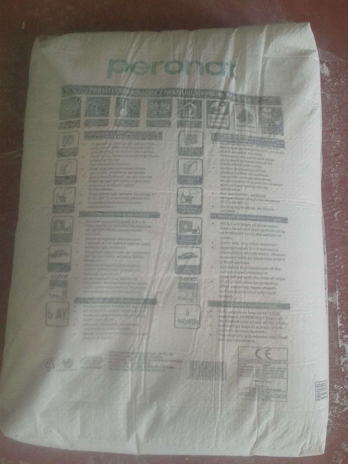 Onat Gyps PERONAT Hand Applied Gypsum Plaster