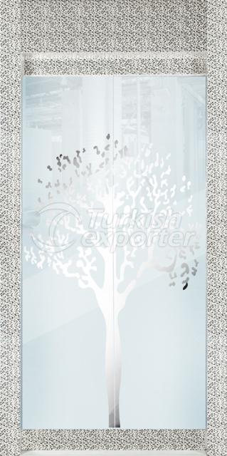 Framed Glass Door Cinar