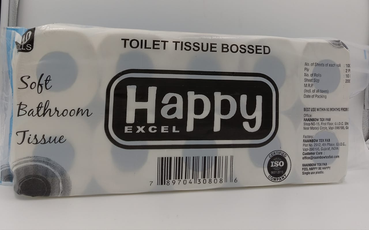 Happy Premium Toilet Roll-10 Pcs