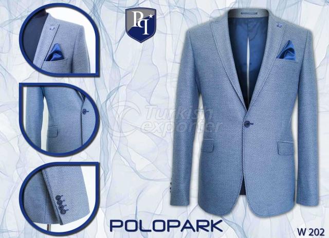 Blue Jacket Single Button